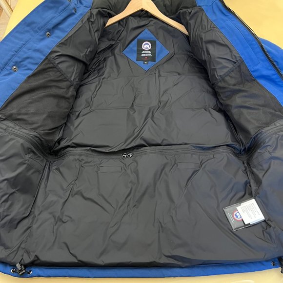 Canada Goose Men's Emory Down Parka With Fur-Trim Hood In Northern Night - Picture 8 of 14